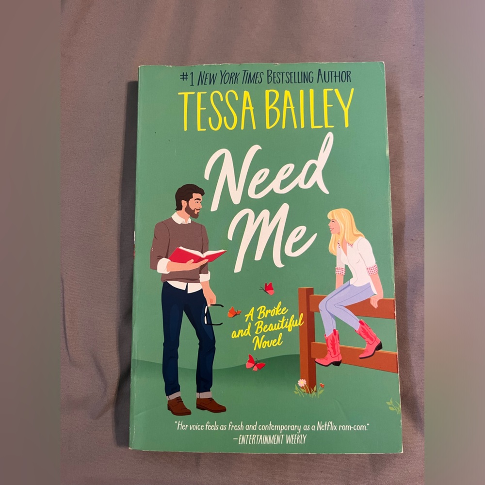 Tessa Bailey 'Need Me' Book Cover